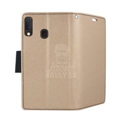 Peňaženkové puzdro Fancy Book zlato-čierne – Samsung Galaxy A20e | Lacné Kryty Lacné Kryty | Peňaženkové puzdro Fancy Book zlato-čierne – Samsung Galaxy A20e | Lacné Kryty