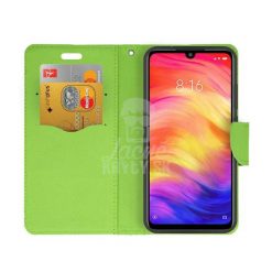 Lacné Kryty | Peňaženkové puzdro Fancy Book modro-limetkové – Xiaomi Redmi 8A | Lacné Kryty