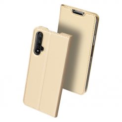 Lacné Kryty | Knižkové puzdro Dux Ducis Skin Pro zlaté – Honor 20 / Huawei Nova 5T | Lacné Kryty
