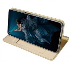 Lacné Kryty | Knižkové puzdro Dux Ducis Skin Pro zlaté – Honor 20 / Huawei Nova 5T | Lacné Kryty