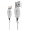 Lacné Kryty | Lightning kábel dátový Dudao L4L 2,1A 2m biely | Lacné Kryty