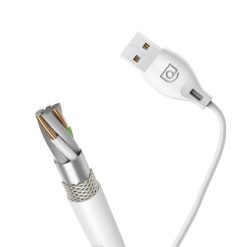 Lacné Kryty | Lightning kábel dátový Dudao L4L 2,1A 2m biely | Lacné Kryty