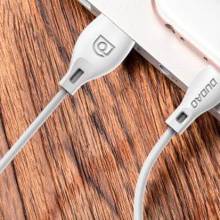 Lacné Kryty | Lightning kábel dátový Dudao L4L 2,1A 2m biely | Lacné Kryty