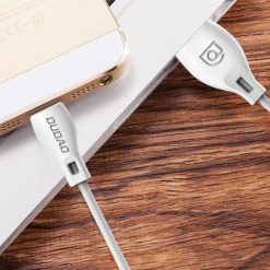 Lacné Kryty | Lightning kábel dátový Dudao L4L 2,1A 2m biely | Lacné Kryty