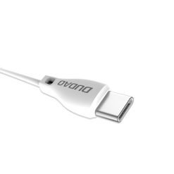 Lacné Kryty | Dátový kábel Dudao L4T 2,1A USB-C 1m biely | Lacné Kryty