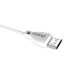 Lacné Kryty | Dátový kábel Dudao L4M 2,4A Micro USB 1m biely | Lacné Kryty
