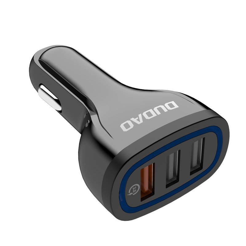 E-shop Nabíjačka do auta Dudao R7S 2,4A Quick Charge 3.0 na 3 USB čierna