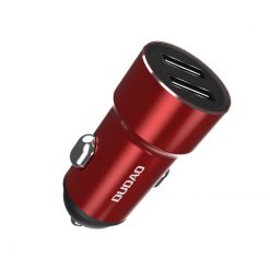 Lacné Kryty | Nabíjačka do auta Dudao R5 2,4A na 2 USB červená | Lacné Kryty