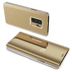 Priehľadný kryt Clear View Case zlatý – Samsung Galaxy A10 / M10 | Lacné Kryty Lacné Kryty | Priehľadný kryt Clear View Case zlatý – Samsung Galaxy A10 / M10 | Lacné Kryty