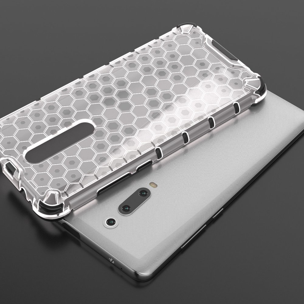 Odolný kryt Honeycomb Armor transparentný – Xiaomi Mi 9T / 9T Pro | Lacné Kryty Lacné Kryty | Odolný kryt Honeycomb Armor transparentný – Xiaomi Mi 9T / 9T Pro | Lacné Kryty