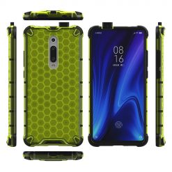 Lacné Kryty | Odolný kryt Honeycomb Armor zelený – Xiaomi Mi 9T / 9T Pro | Lacné Kryty