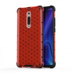 Lacné Kryty | Odolný kryt Honeycomb Armor červený – Xiaomi Mi 9T / 9T Pro | Lacné Kryty