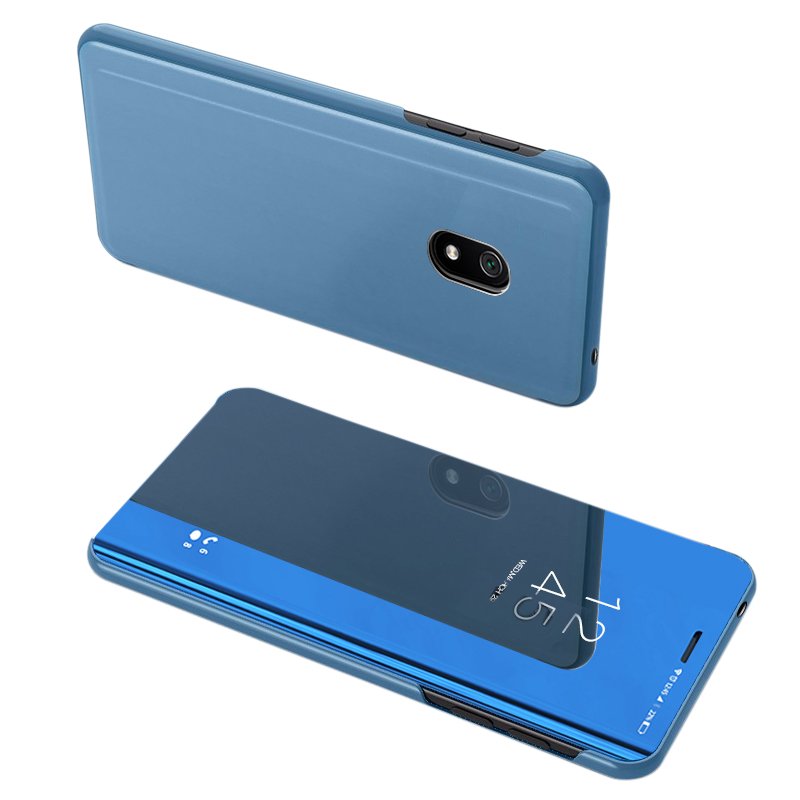 Priehľadný kryt Clear View Case modrý – Xiaomi Redmi 8A