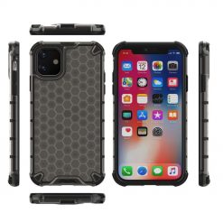 Lacné Kryty | Odolný kryt Honeycomb Armor čierny – iPhone 11 | Lacné Kryty