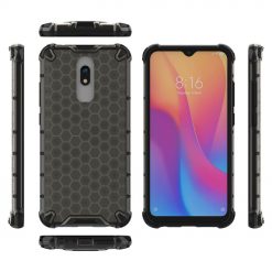 Lacné Kryty | Odolný kryt Honeycomb Armor čierny – Xiaomi Redmi 8 / Redmi 8A | Lacné Kryty