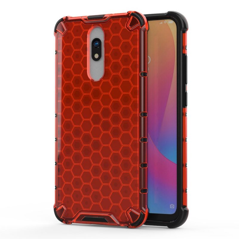 Lacné Kryty | Odolný kryt Honeycomb Armor červený – Xiaomi Redmi 8 / Redmi 8A