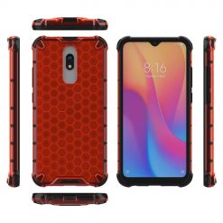 Lacné Kryty | Odolný kryt Honeycomb Armor červený – Xiaomi Redmi 8 / Redmi 8A | Lacné Kryty