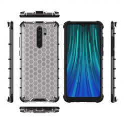 Lacné Kryty | Odolný kryt Honeycomb Armor transparentný – Xiaomi Redmi Note 8 Pro | Lacné Kryty