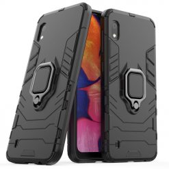 Odolný kryt Ring Armor čierny – Samsung Galaxy A10