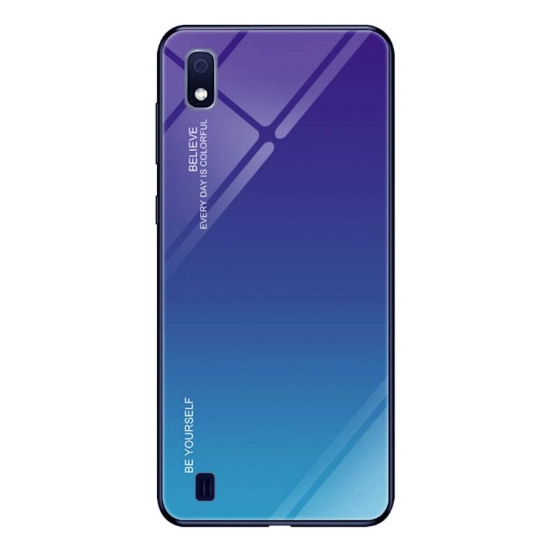 Lacné Kryty | Sklenený kryt Gradient glass fialovo-modrý – Samsung Galaxy A10