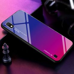 Sklenený kryt Gradient glass modro-fialový – Samsung Galaxy A10 | Lacné Kryty Lacné Kryty | Sklenený kryt Gradient glass modro-fialový – Samsung Galaxy A10 | Lacné Kryty