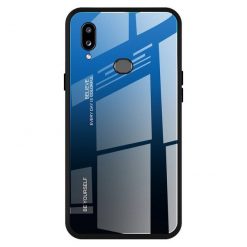 Sklenený kryt Gradient glass modro-čierny – Samsung Galaxy A20e