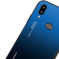 Sklenený kryt Gradient glass modro-čierny – Samsung Galaxy A20e | Lacné Kryty Lacné Kryty | Sklenený kryt Gradient glass modro-čierny – Samsung Galaxy A20e | Lacné Kryty