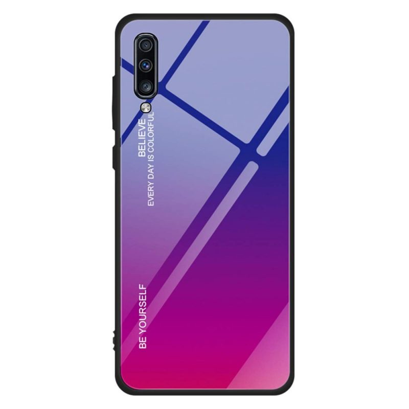 Lacné Kryty | Sklenený kryt Gradient glass modro-fialový – Samsung Galaxy A50