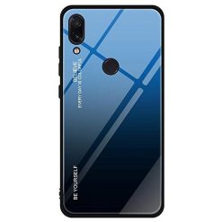 Sklenený kryt Gradient glass modro-čierny – Xiaomi Redmi Note 7