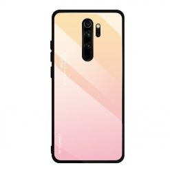 Sklenený kryt Gradient glass žlto-ružový – Xiaomi Redmi Note 8 Pro