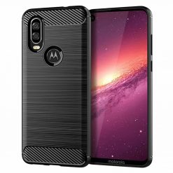 Zadný kryt Carbon čierny – Motorola One Action