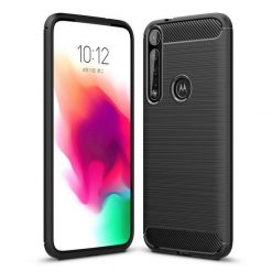 Lacné Kryty | Zadný kryt Carbon čierny – Motorola One Macro | Lacné Kryty