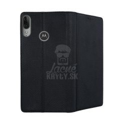 Lacné Kryty | Knižkové puzdro Smart Case Book čierne – Motorola Moto E6 Plus | Lacné Kryty
