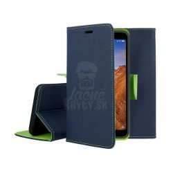 Peňaženkové puzdro Fancy Book modro-limetkové – Xiaomi Redmi 7A