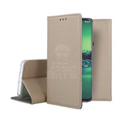 Lacné Kryty | Knižkové puzdro Smart Case Book zlaté – Motorola Moto G8 Plus | Lacné Kryty