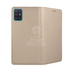 Lacné Kryty | Knižkové puzdro Smart Case Book zlaté – Samsung Galaxy A51 | Lacné Kryty