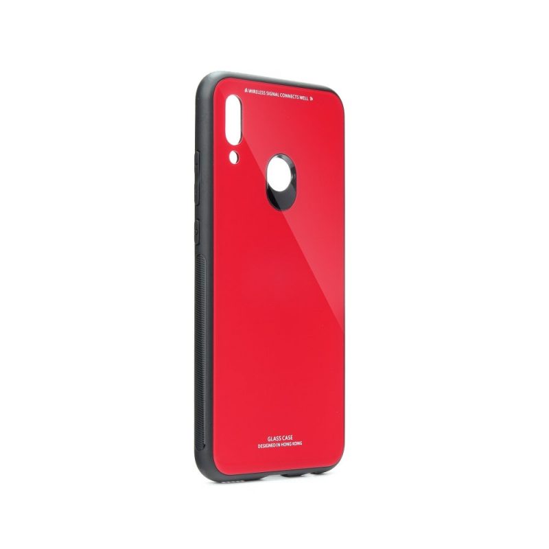 Lacné Kryty | Sklenený kryt Glass Case červený – Huawei P Smart Z / Honor 9X