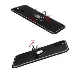 Lacné Kryty | Zadný kryt Carbon Ring čierny – iPhone 11 | Lacné Kryty
