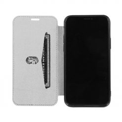 Lacné Kryty | Knižkové puzdro Electro Book strieborné – iPhone 11 Pro | Lacné Kryty