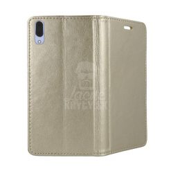 Lacné Kryty | Knižkové puzdro Magnet Book zlaté – Sony Xperia L3 | Lacné Kryty