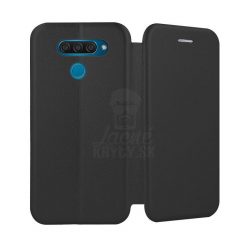 Lacné Kryty | Peňaženkové puzdro Elegance čierne – LG K50 / LG Q60 | Lacné Kryty