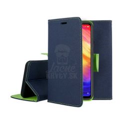 Peňaženkové puzdro Fancy Book modro-limetkové – LG K50 / LG Q60