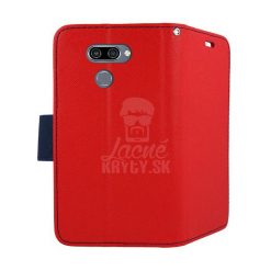 Lacné Kryty | Peňaženkové puzdro Fancy Book červené – LG K50 / LG Q60 | Lacné Kryty