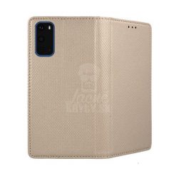 Lacné Kryty | Knižkové puzdro Smart Case Book zlaté – Samsung Galaxy S20 | Lacné Kryty