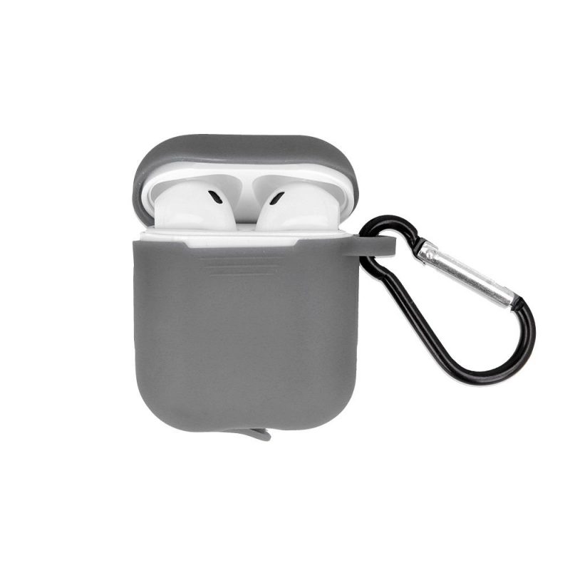 Puzdro Silicone Hook AirPods sivé – Apple AirPods
