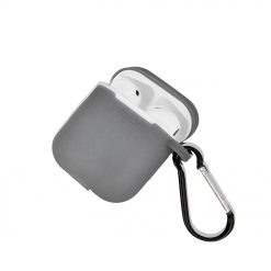 Lacné Kryty | Puzdro Silicone Hook AirPods sivé – Apple AirPods | Lacné Kryty