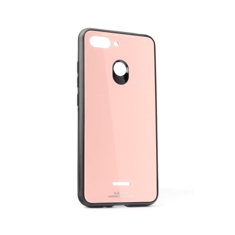 Sklenený kryt Glass Case ružový – Xiaomi Redmi Go
