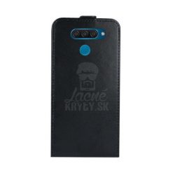 Lacné Kryty | Vyklápacie flipové puzdro Flip Flexi Čierne – LG K50 / LG Q60 | Lacné Kryty
