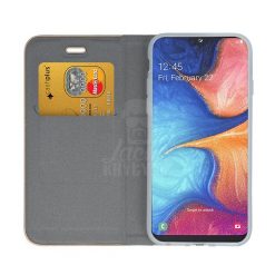 Lacné Kryty | Knižkové puzdro Luna Book strieborné – Samsung Galaxy A20e | Lacné Kryty
