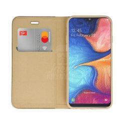 Lacné Kryty | Knižkové puzdro Luna Book zlaté – Samsung Galaxy A20e | Lacné Kryty
